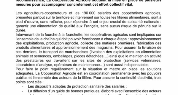 CP La Coopération Agricole