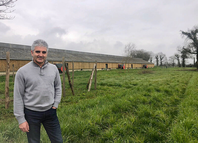 Jérôme Siméon, éleveur de porcs et de poulettes